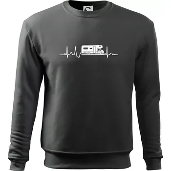 Chlapecké tričko EKG obytňák - Mikina Essential dětská - 146 cm/10 let ( Tmavá břidlice (šedá se zeleným nádechem) )