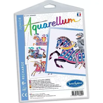 Výtvarná sada Sentosphere Sada obrázků - Akvarely junior - Rytíři