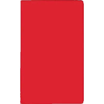 Taschenkalender Saturn Leporello PVC rot 2026 - Korsch Verlag