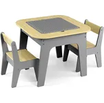 Dětský stůl a židle Milly Mally Olaf Blocks Dark Grey