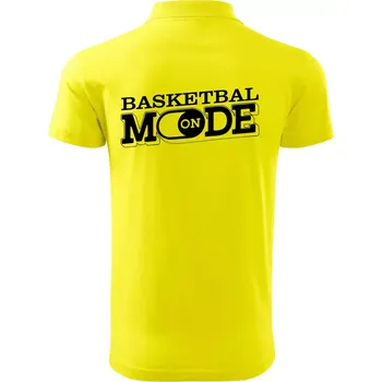 Pánská košile Basketbal mode - Polokošile pánská Pique Polo 203 - 5XL ( Citrónová )