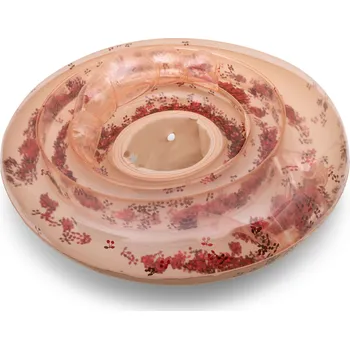 Nafukovací kruh Konges Slojd Nafukovací kruh se sedátkem Blush Transparent Konges Sløjd Baby Swim Ring