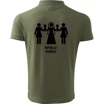 Pánská košile Spolu pičky (Hana-creative) - Polokošile pánská Pique Polo 203 - M ( Khaki )