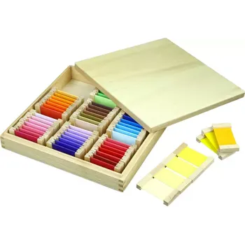 Dřevěná hračka Barevné destičky 3 - Odstíny