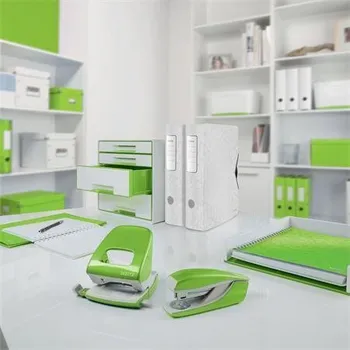 Zápisník Spirálový sešit "Wow", zelená, čtverečkovaný, A4, 80 listů, LEITZ