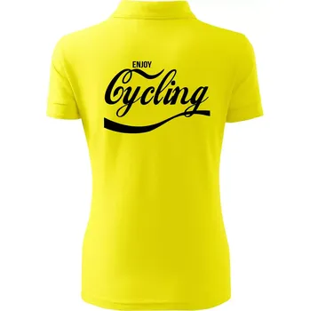 Enjoy Cycling - Polokošile dámská Pique Polo - XS ( Citrónová )