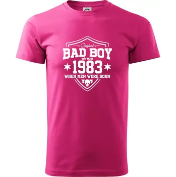 Bad boy since 1983 - Klasické pánské triko vyšší gramáže - XS ( Purpurová )