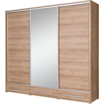 Šatní skříň MOB Hajoresta 1 (dub riviera) (se zrcadlem)