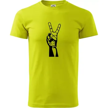 Nůžky černě - Klasické pánské triko vyšší gramáže - XS ( Limetková )