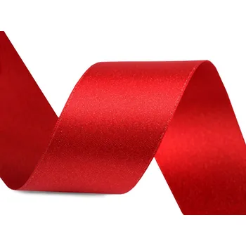 Stuha Atlasová stuha oboustranná s lurexovým leskem šíře 40 mm