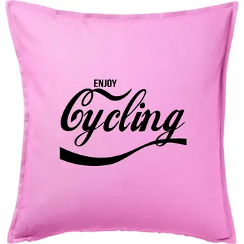 Polštář Enjoy Cycling - Polštář 50x50 - 50x50 - Pouze potah ( Růžová )