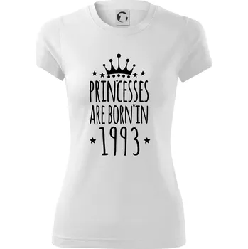 Dámské tričko Princesses are born in 1993 - Dámské Fantasy sportovní (dresovina) - 2XL ( Bílá )