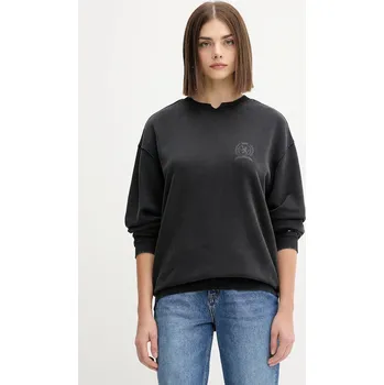 Dámská mikina Bavlněná mikina Tommy Jeans DW0DW21586 černá 99X, vel. XS