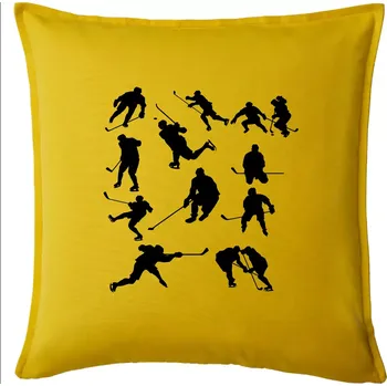 Polštář Hokejisti ikony - Polštář 50x50 - 50x50 - Pouze potah ( Žlutá )