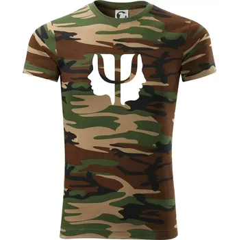Pánské tričko Psychologie hlavy - Army CAMOUFLAGE - 3XL ( Hnědý maskáč )