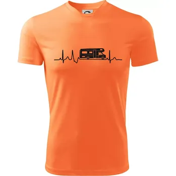 EKG obytňák - Dětské triko sportovní (dresovina) - 158 cm/12 let ( Neon mandarine )