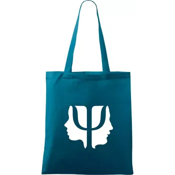 Psychologie hlavy - Taška bavlněná - 42 x 38 cm ( Petrolejová )