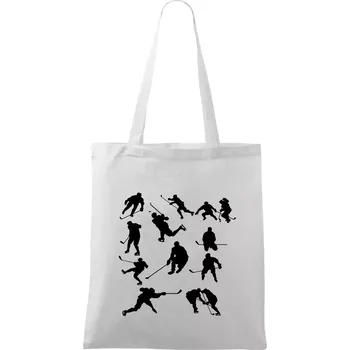 Hokejisti ikony - Taška bavlněná - 42 x 38 cm ( Bílá )