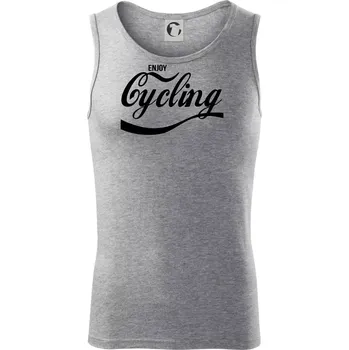 Pánské termoprádlo Enjoy Cycling - Tílko pánské Core - S ( Tmavě šedý melír )