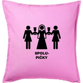 Polštář Spolu pičky (Hana-creative) - Polštář 50x50 - 50x50 - Pouze potah ( Růžová )