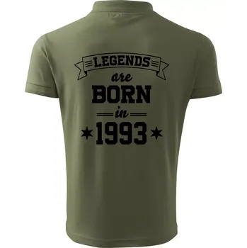Pánská košile Legends are born in 1993 - Polokošile pánská Pique Polo 203 - 5XL ( Khaki )