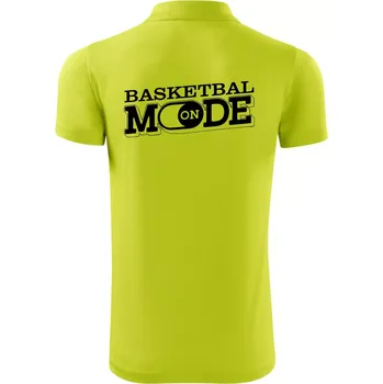 Pánská košile Basketbal mode - Polokošile Victory sportovní (dresovina) - M ( Limetková )