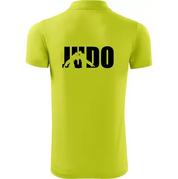 Pánská košile Judo - Nápis - Polokošile Victory sportovní (dresovina) - L ( Limetková )