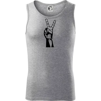 Nůžky černě - Tílko pánské Core - 2XL ( Tmavě šedý melír )