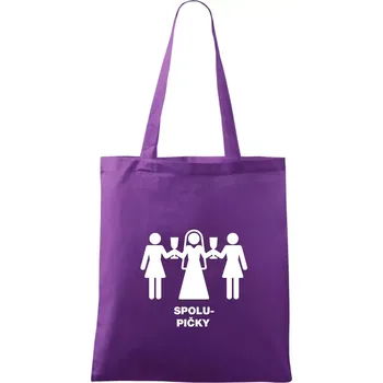 Nákupní taška Spolu pičky (Hana-creative) - Taška bavlněná - 42 x 38 cm ( Fialová )