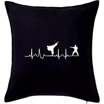 Polštář Karate EKG - Polštář 50x50 - 50x50 - Pouze potah ( Černá )