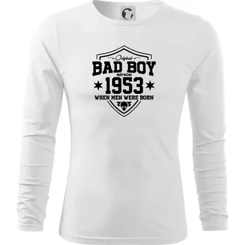 Pánská móda Bad boy since 1953 - Triko s dlouhým rukávem FIT-T long sleeve - S ( Bílá )