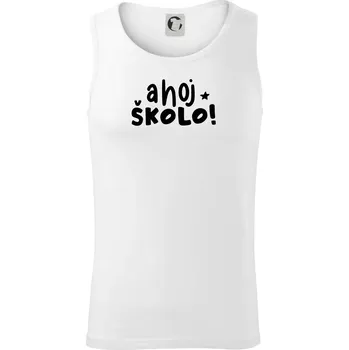 Ahoj školo - Tílko pánské Core - XL ( Bílá )