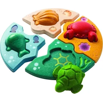 Dřevěná hračka Puzzle - Mořský život
