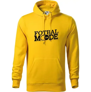 Pánská mikina Fotbal mode - Mikina pánská Cape s kapucí - 5XL ( Žlutá )