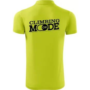 Pánská košile Climbing mode - Polokošile Victory sportovní (dresovina) - M ( Limetková )