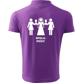 Pánská košile Spolu pičky (Hana-creative) - Polokošile pánská Pique Polo 203 - 2XL ( Fialová )