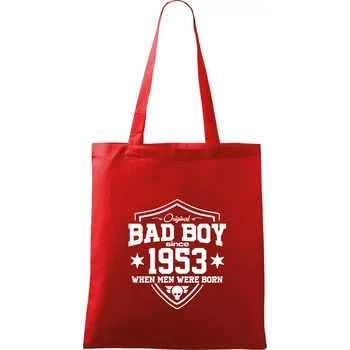 Nákupní taška Bad boy since 1953 - Taška bavlněná - 42 x 38 cm ( Červená )
