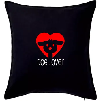 Polštář Dog Lover čumák - Polštář 50x50 - 50x50 - Pouze potah ( Černá )