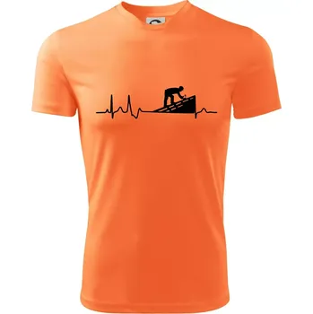 Chlapecké tričko EKG pokrývač - Dětské triko sportovní (dresovina) - 158 cm/12 let ( Neon mandarine )