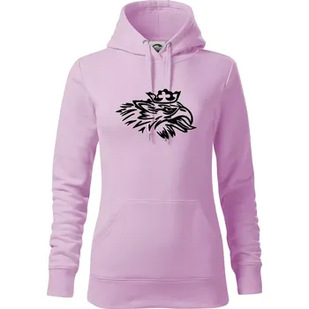 Dámská mikina Rozezlený orel - Mikina dámská Cape s kapucí - S ( Orchid )