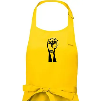 Kuchyňská zástěra Kámen černě - Dámská zástěra na vaření - Univerzální velikost ( Žlutá )