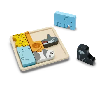 Dřevěná hračka Puzzle - Zvířata