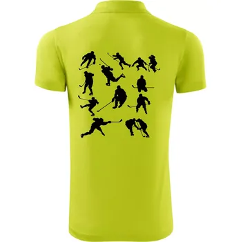 Pánská košile Hokejisti ikony - Polokošile Victory sportovní (dresovina) - 2XL ( Limetková )