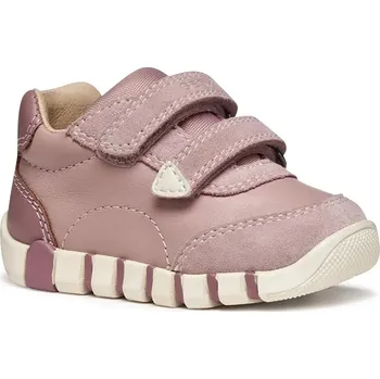 Dívčí obuv Dětské kožené tenisky Geox IUPIDOO růžová barva, B5658C.08522 B5658C.08522.18.26 30X, EUR 19