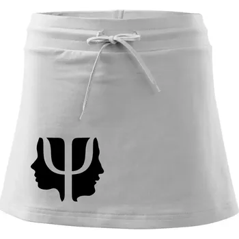 Dámská sukně Psychologie hlavy - Sportovní sukně - two in one - M ( Bílá )