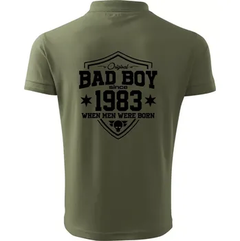 Pánská košile Bad boy since 1983 - Polokošile pánská Pique Polo 203 - L ( Khaki )