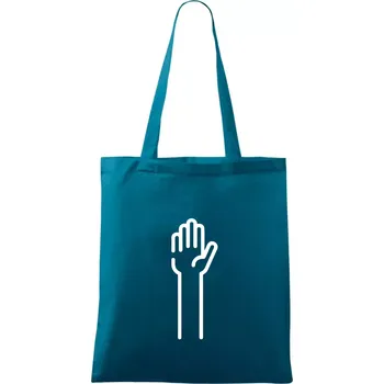 Papír ikona - Taška bavlněná - 42 x 38 cm ( Petrolejová )