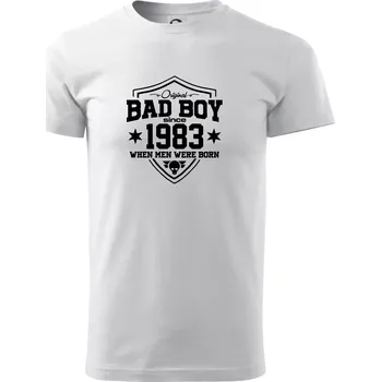 Pánské tričko Bad boy since 1983 - Triko extra velké (5-8XL) - 8XL ( Bílá )