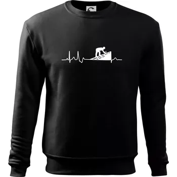 EKG pokrývač - Mikina Essential dětská - 158 cm/12 let ( Černá )