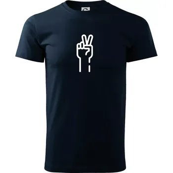 Pánské tričko Nůžky ikona - Triko extra velké (5-8XL) - 7XL ( Námořní modrá (velmi tmavá - téměř černá) )